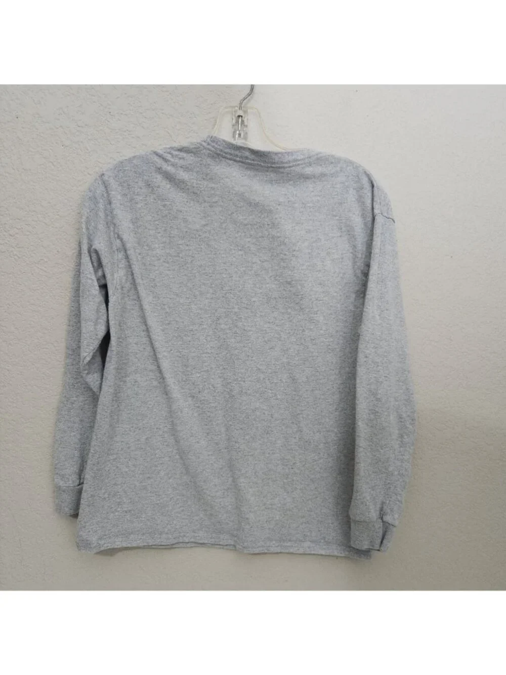 Hardten Clothing Bear Graphic Long Sleeve Shirt Gray Size L Cotton Blend